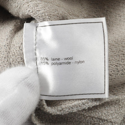 Chanel Gray Coco Button Blouse Wool Nylon P 32246