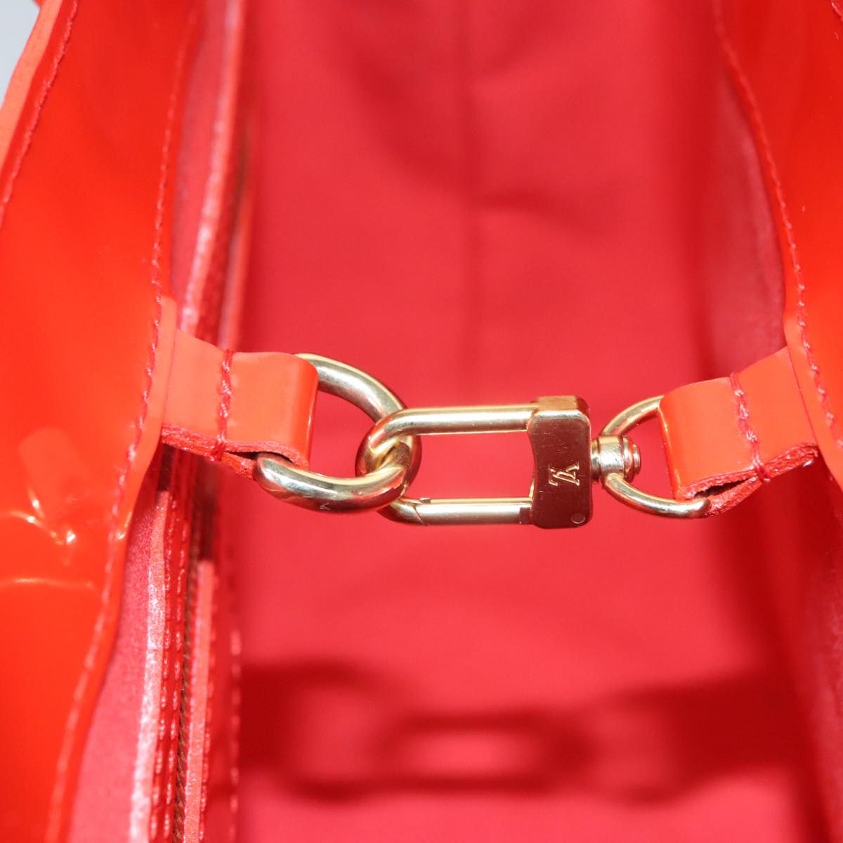 Louis Vuitton Vernis Wilshire Pm Hand Bag Orenge M 93644 Lv Auth