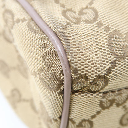 Gucci Canvas Sukey Tote Gold Hand-turned Bag Palm Color Handbag Brown Brown Gg Canvas 211944