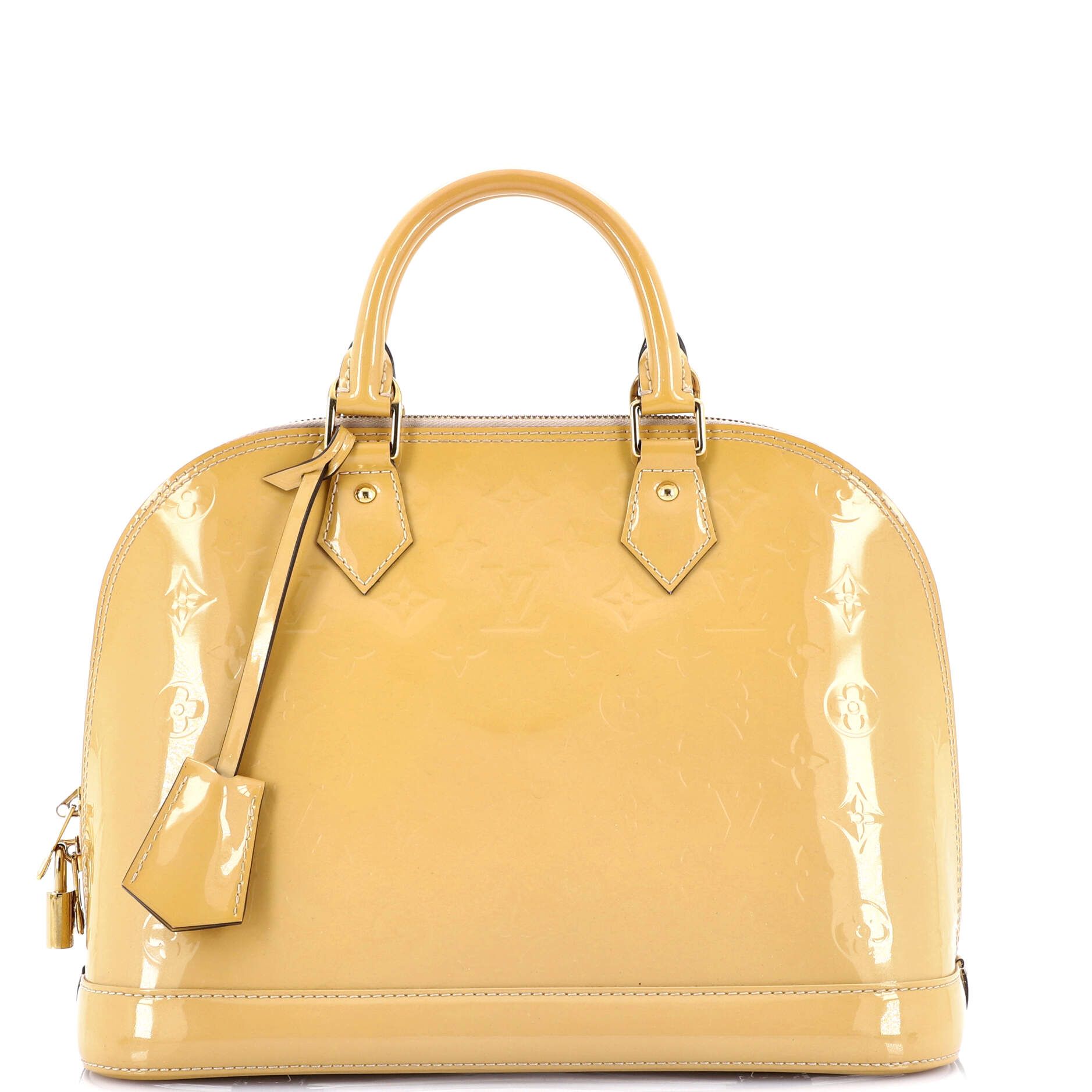 Louis Vuitton Alma Handbag Monogram Vernis Pm