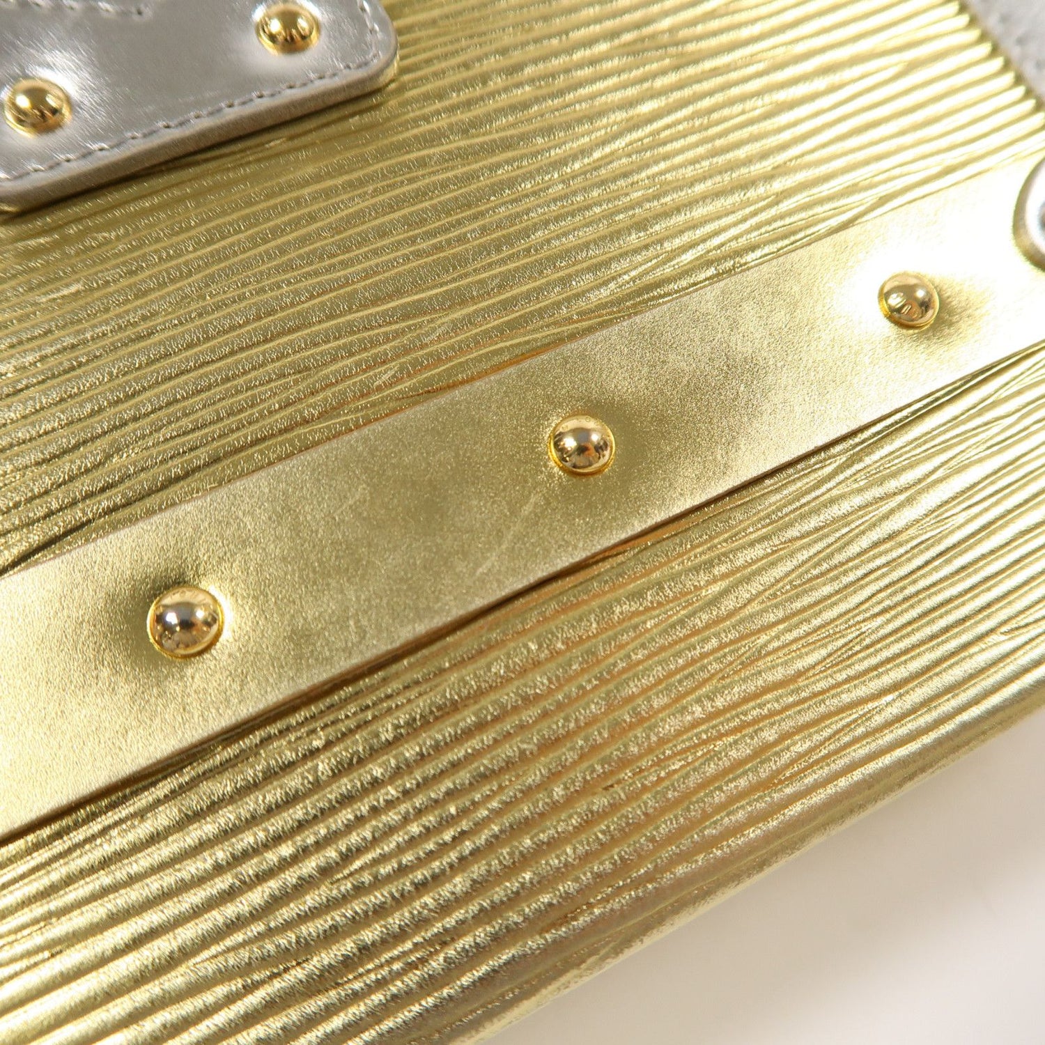 Louis Vuitton Epi/kinpu Petite Malle Kinpaku/ginpaku Shoulder Back Bag Golden Gold Shoulder Bag M 50017