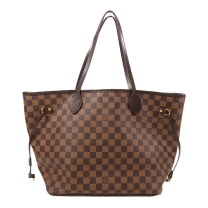 Louis Vuitton Damier Neverfull Mm Gold Shoulder Bag/handmade Bag Brown Tote Bag N 51105