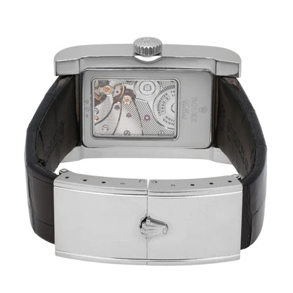 Rolex Cellini Prince 18k White Gold Silver Dial Men Hand Wind Watch 5441