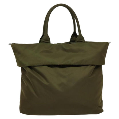 Prada Hand Bag Nylon 2way Khaki Auth