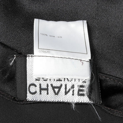 Chanel Black Dress Silk P 12104v 3506