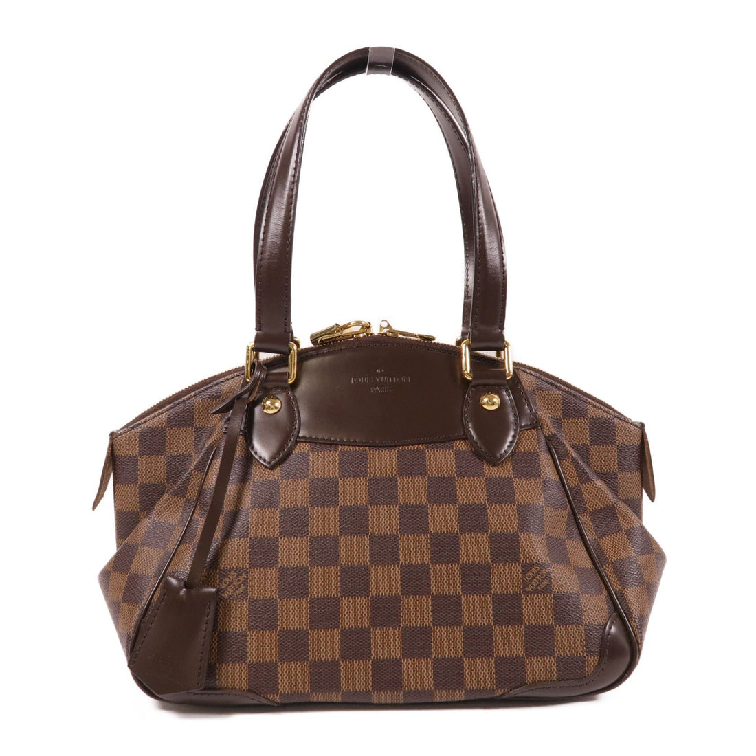 Louis Vuitton [special] [offer] Damier Verona Pm Gold Buckle Shoulder Bag Brown Ebene Brown Shoulder Bag N 41117