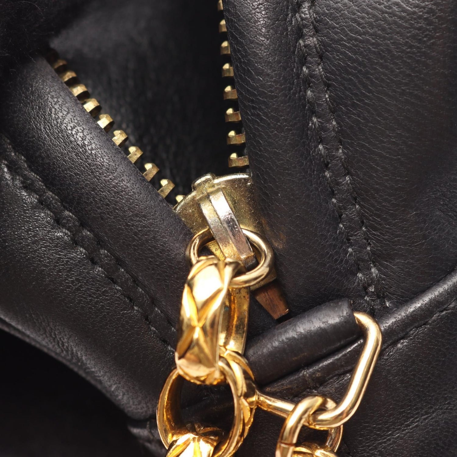 Chanel Gray Mademoiselle Shoulder Bag Lambskin (sheep Leather)