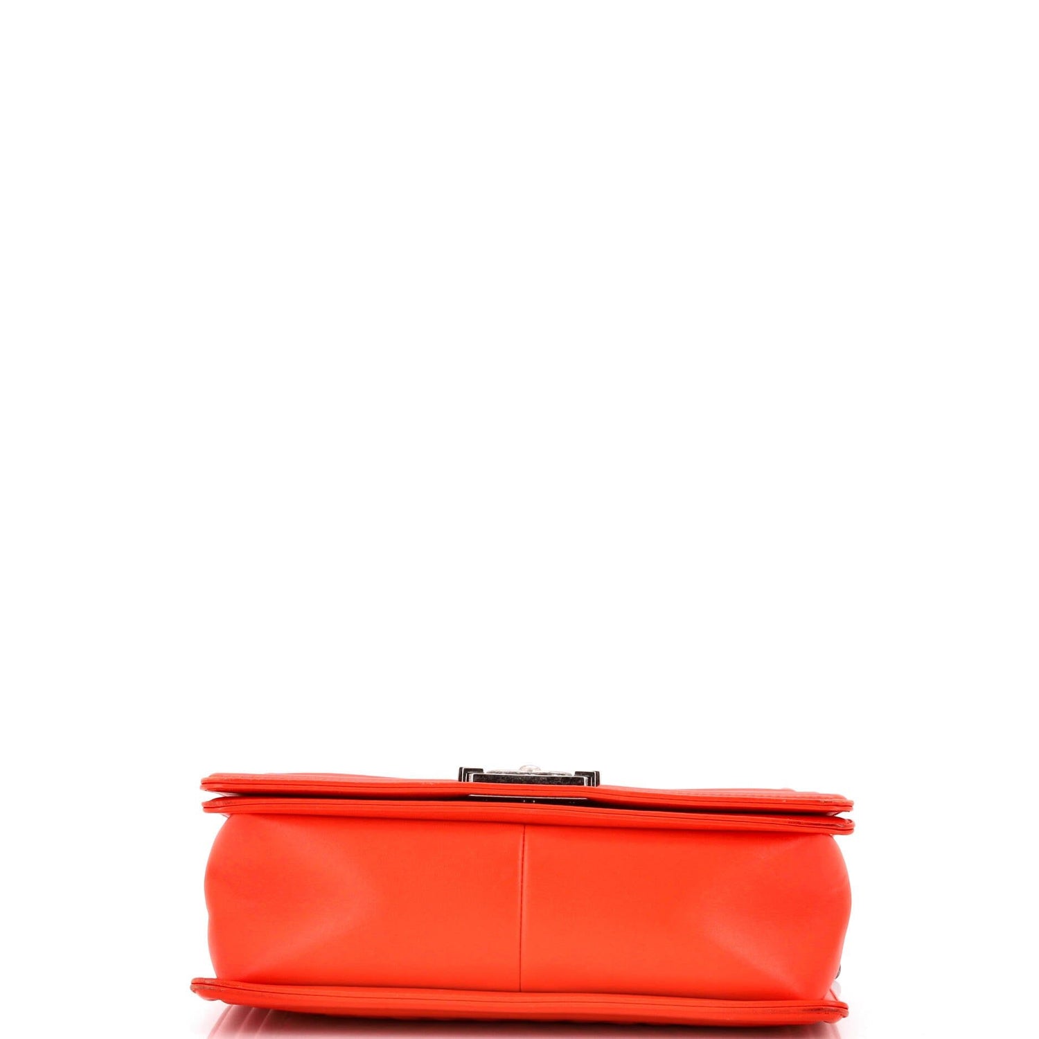 Chanel Boy Flap Bag Chevron Wrinkled Lambskin Old Medium