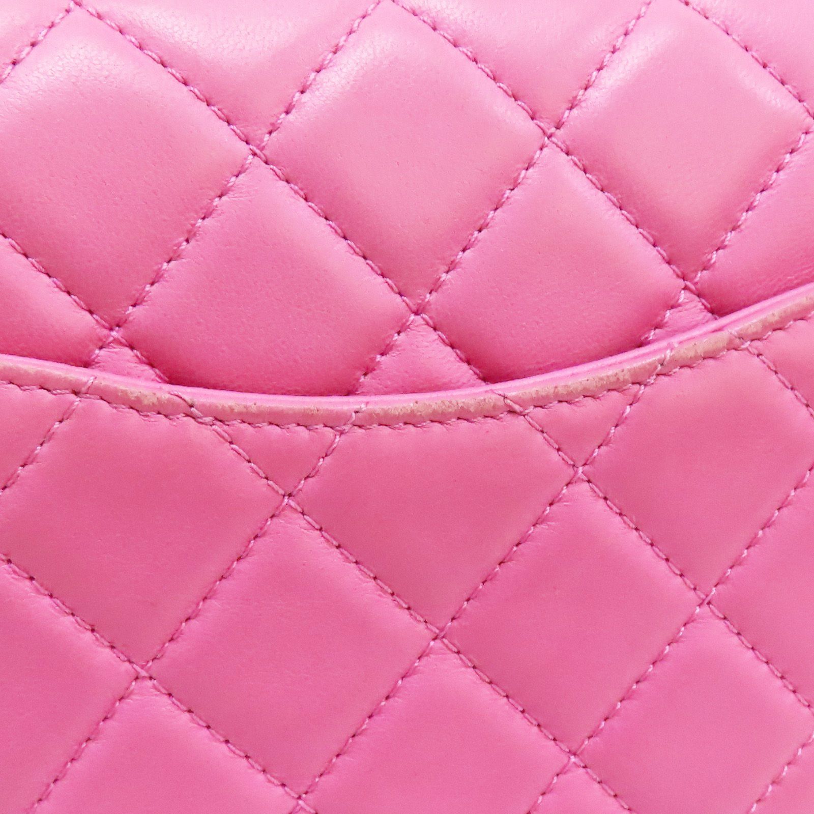 Chanel Matelasse Coco 17 Pearl Crush Shoulder Lambskin Pink Gold Metal