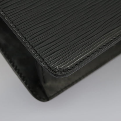Louis Vuitton Epi Pochette Homme Clutch Bag Black Noir M 52522 Lv Auth