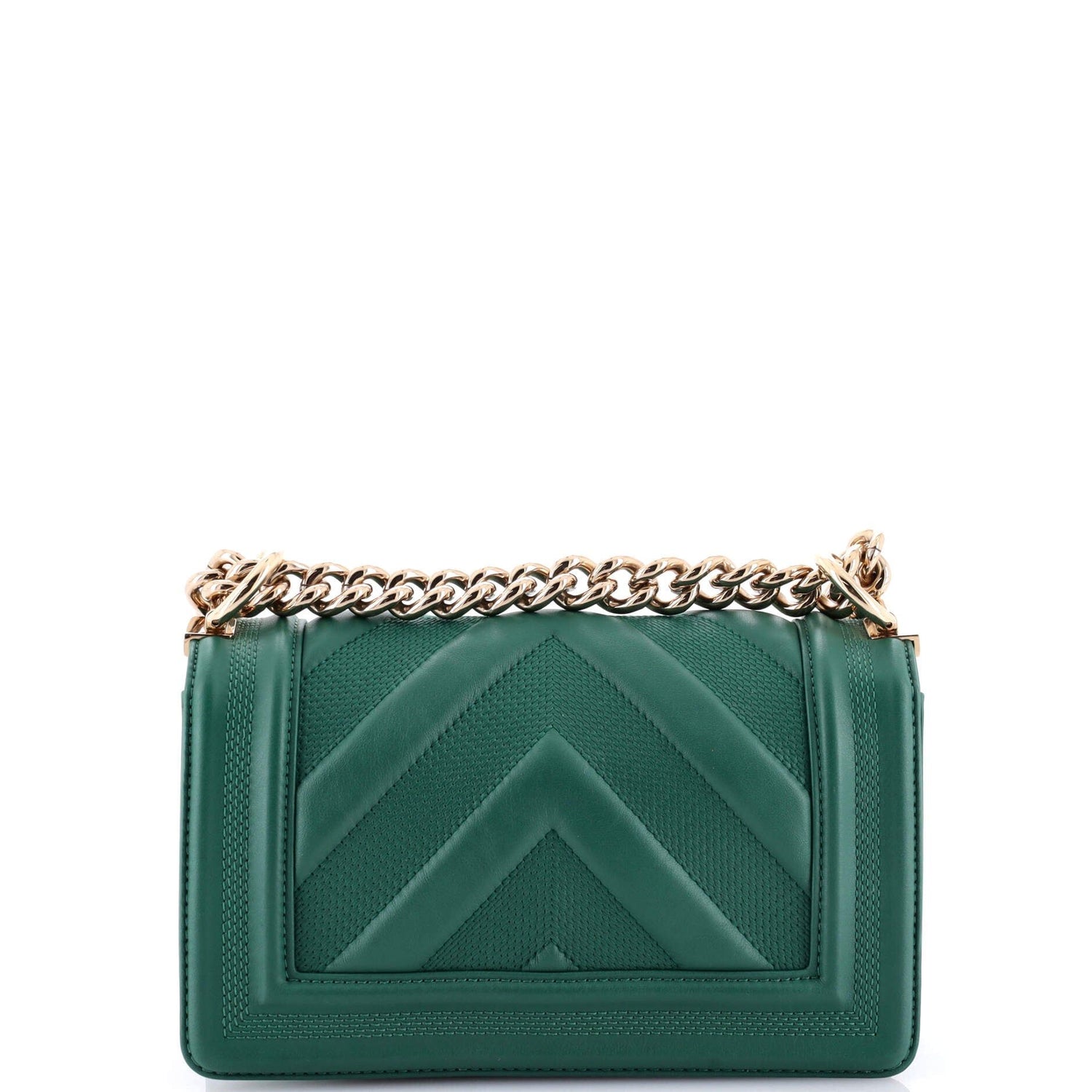 Chanel Boy Flap Bag Perforated Chevron Lambskin Small