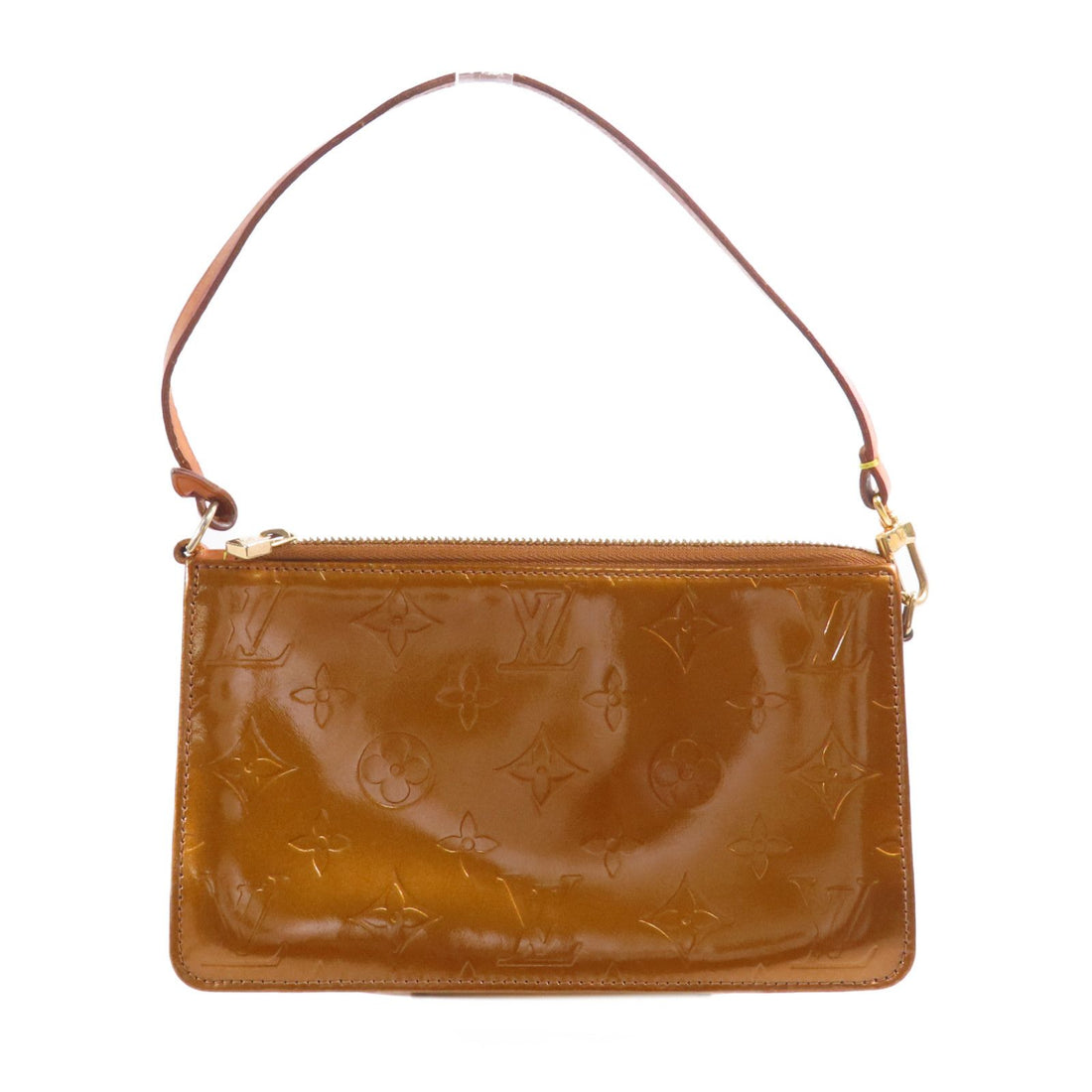 Louis Vuitton Vernis Monogram Venis Lexington Accessory Pouch Gold Handbag M 91010