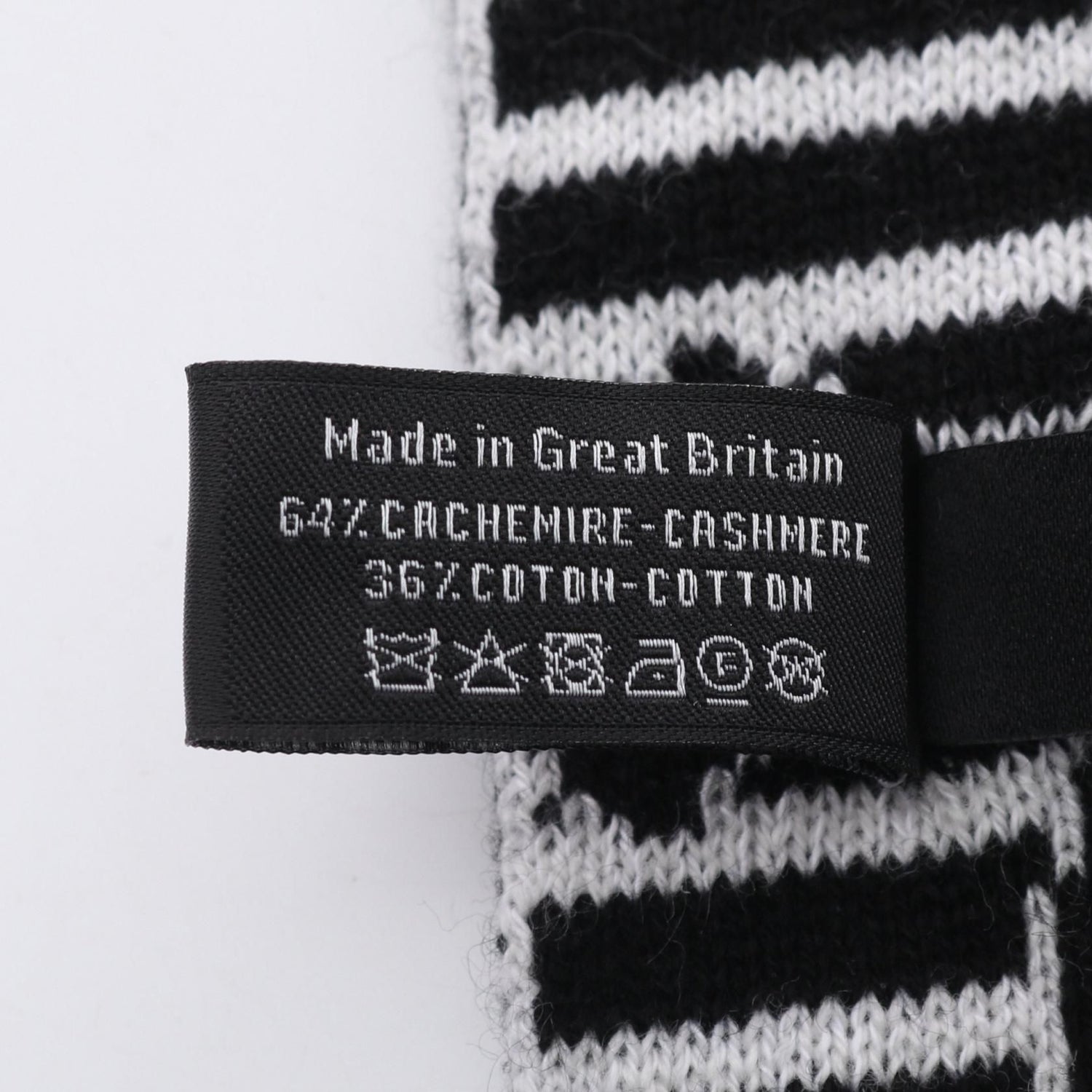 Chanel Black White Coco Mark Scarf Other Cashmere / Cotton 25ss