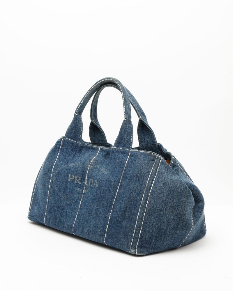 Prada Large Canapa Tote Bag