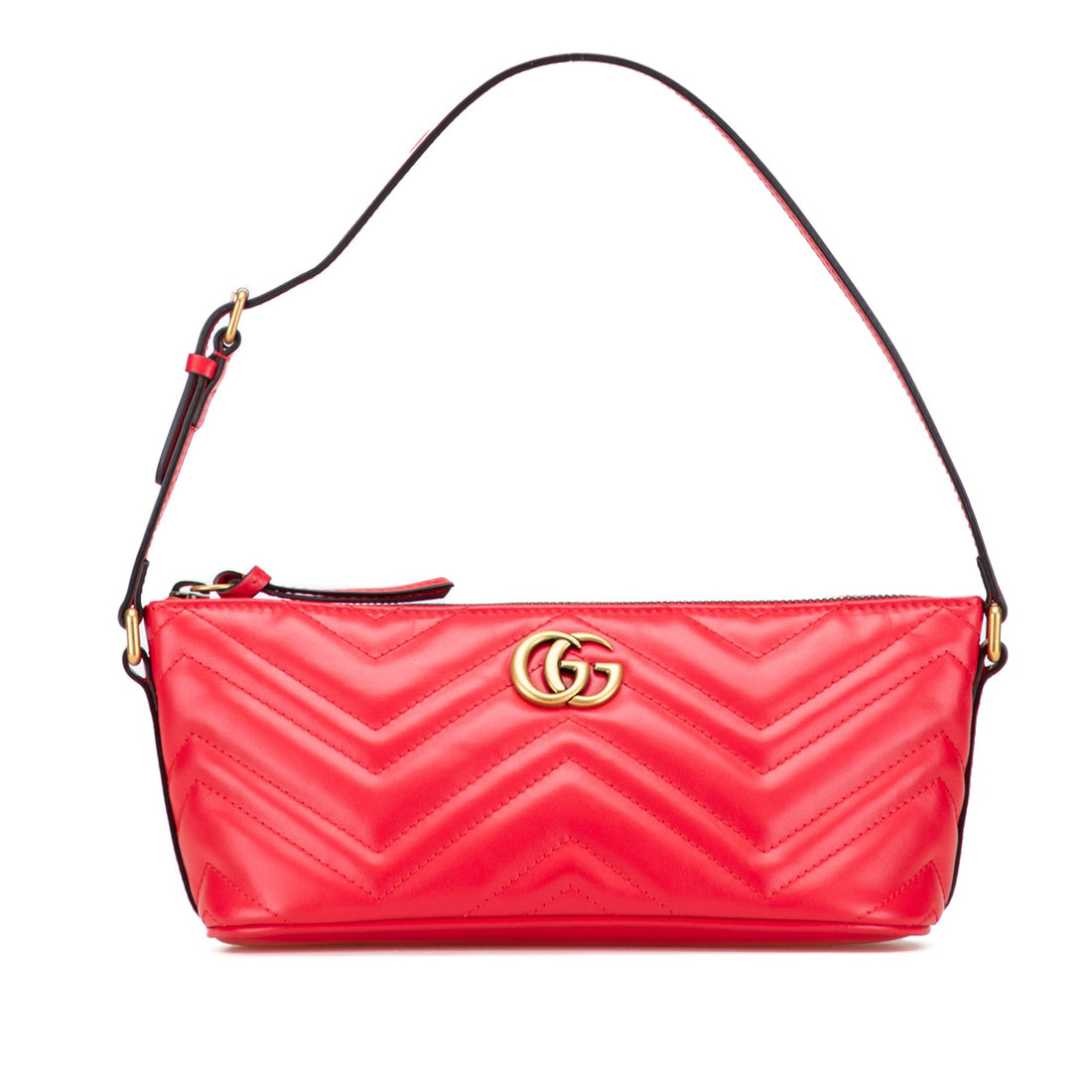 Gucci GG Marmont Matelasse Leather Shoulder Bag Red