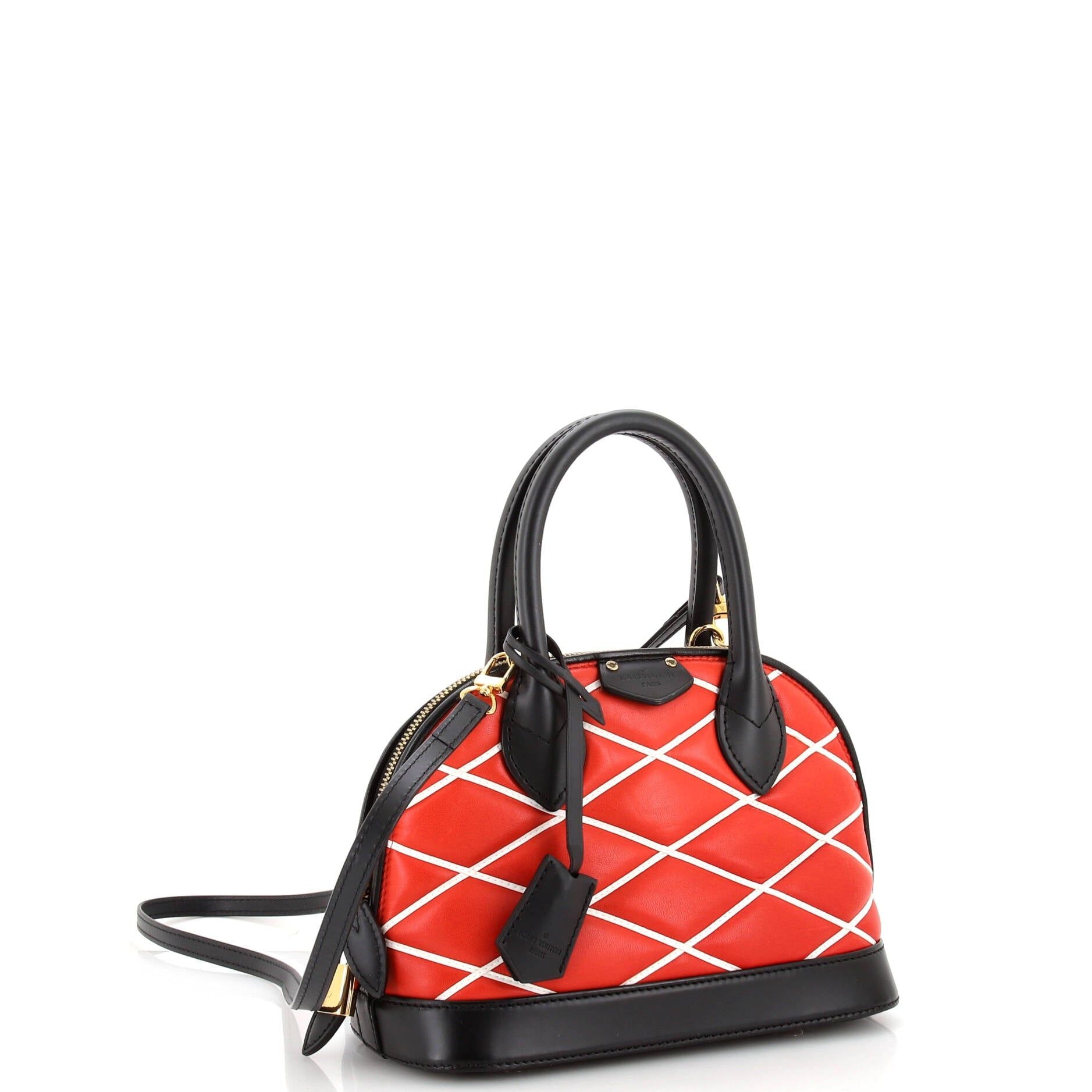 Louis Vuitton Alma Handbag Malletage Leather Bb