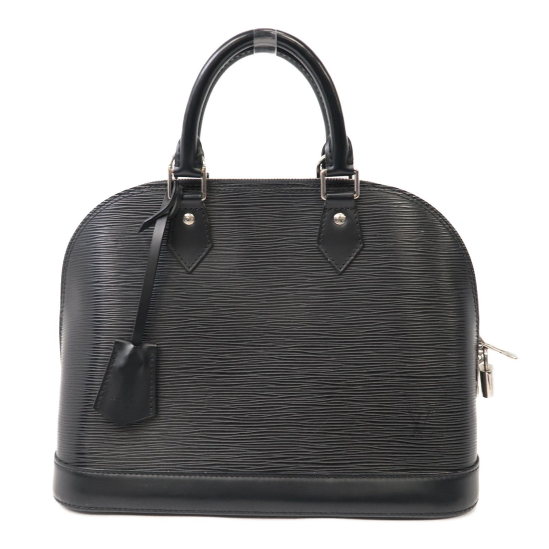Louis Vuitton Epi Alma Pm Silver Handbag Black Black Black Handbag M 40302