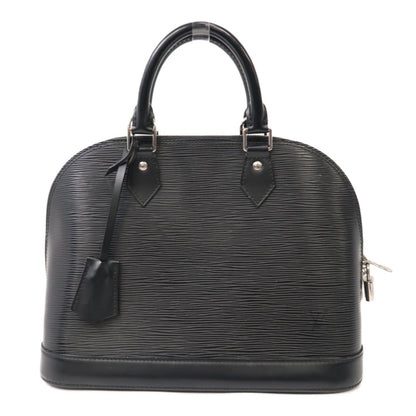 Louis Vuitton Epi Alma Pm Silver Handbag Black Black Black Handbag M 40302