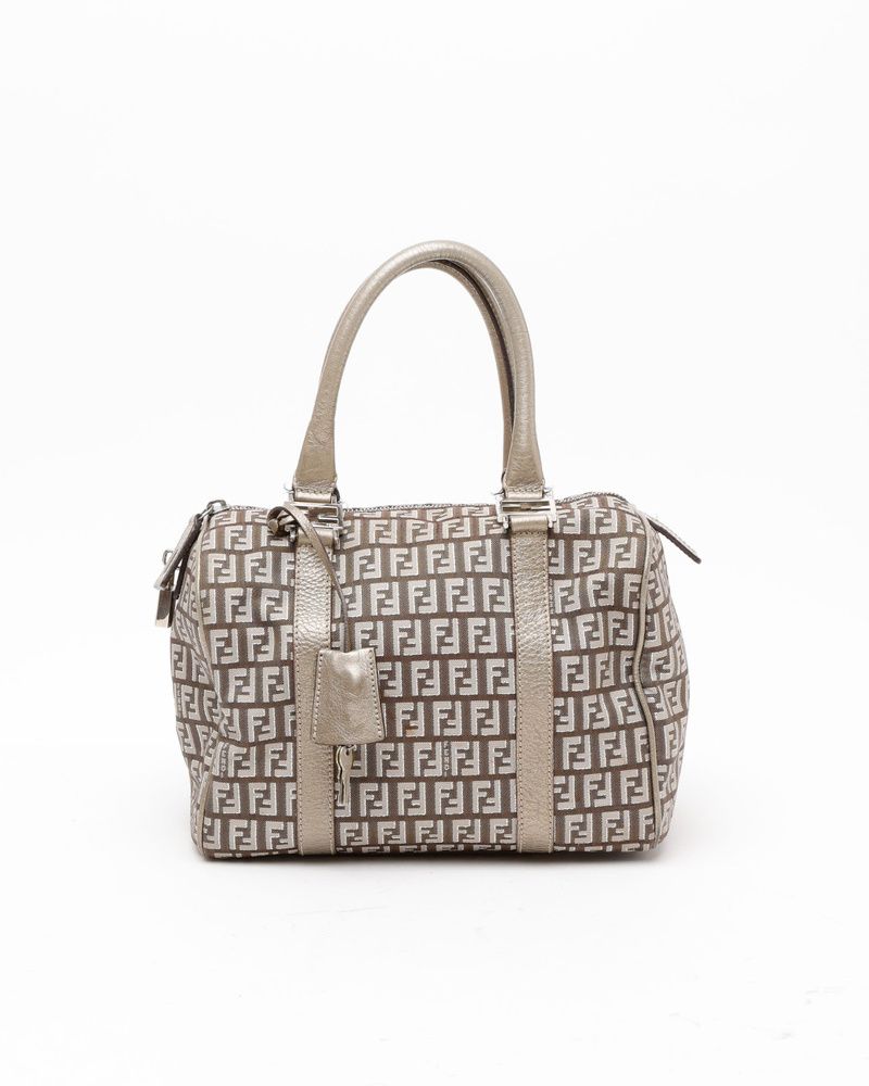 Fendi Zucca Boston Bag