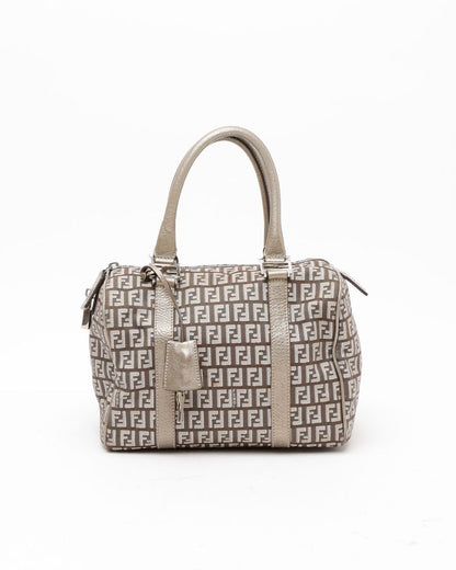 Fendi Zucca Boston Bag