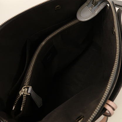 Fendi Sheepskin Leather By The Way Silver Hand-handed Shoulder Bag 2way Shoulder Bag Beige White Lambskin (sheep Leathe