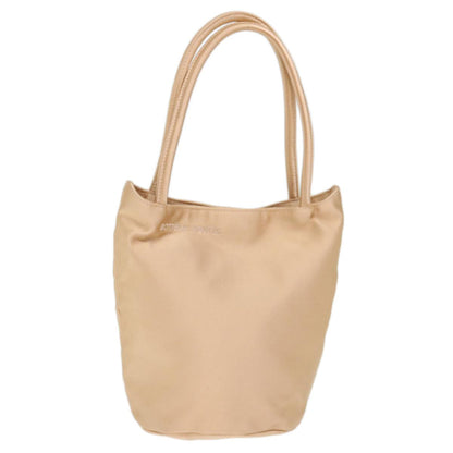 Bottega Veneta Hand Bag Satin Pink Gold Auth