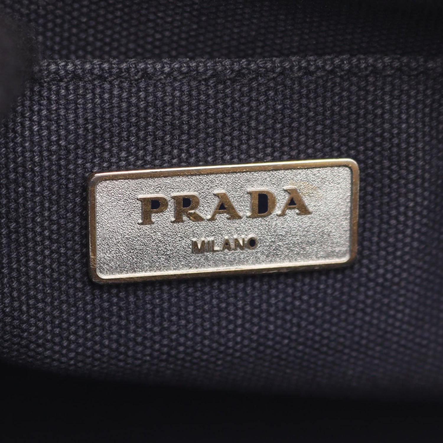 Prada Canapa Canapa Tote Bag Navy Canvas 1bg 439
