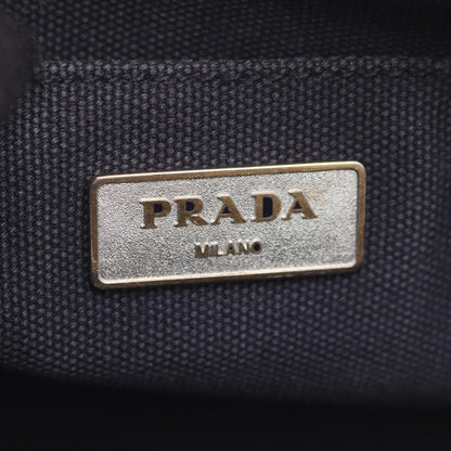 Prada Canapa Canapa Tote Bag Navy Canvas 1bg 439
