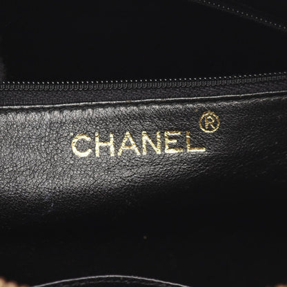 Chanel Black Matelasse Shoulder Bag Lambskin (sheep Leather)