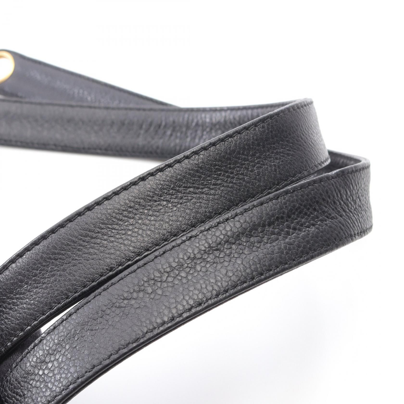 Chanel Black Trip Luco Co Tote Bag Calfskin (cowhide)