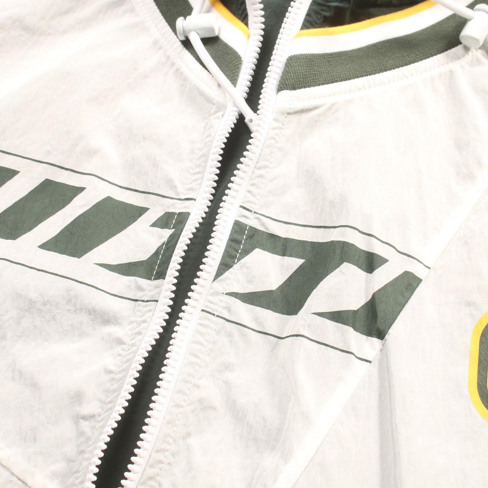 Louis Vuitton Patchwork Baseball Zip Hoodie White Green Yellow Nylon Jacket Rm 222 P 0g Hnb 85w