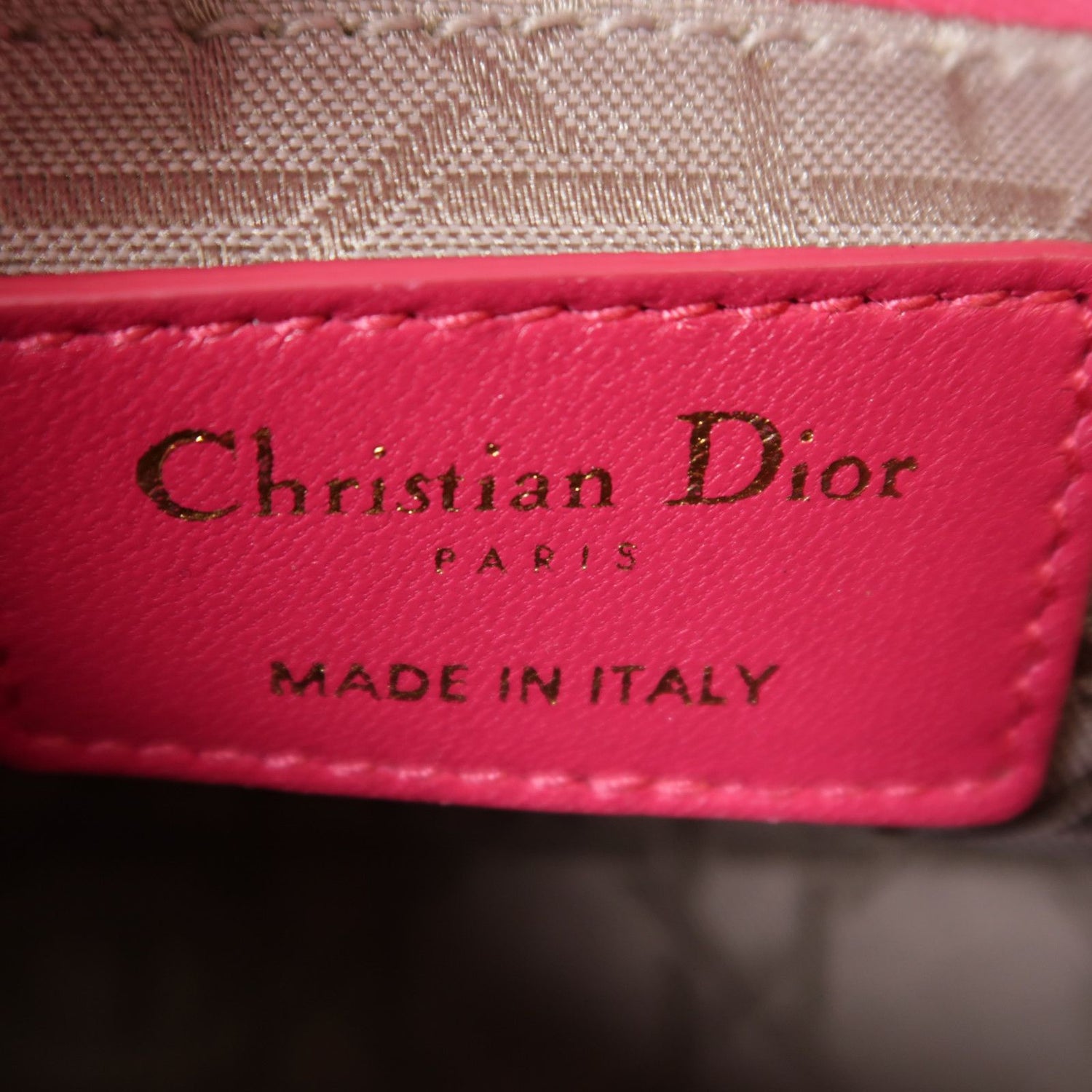 Dior Lady Dior Mini Raspberry Pink