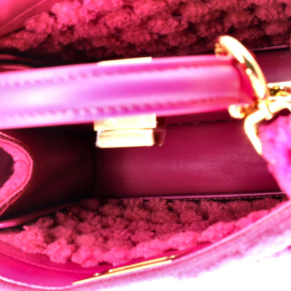 Fendi Peekaboo Iseeu Bag Woven Shearling Small
