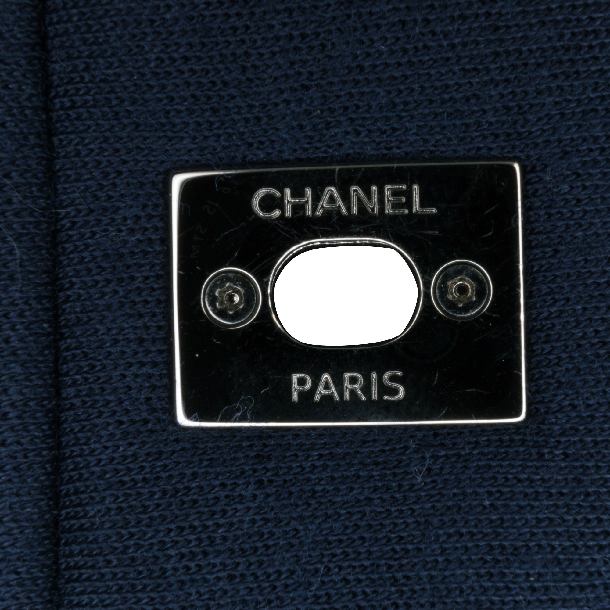 Chanel Small Jersey Tweed Flap Blue