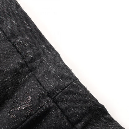 Chanel Black Coco Mark Pants Wool P 78024v 69462