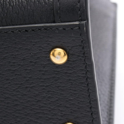 Gucci Diana Small Gg Jacquard Handbag Black Leather 702721