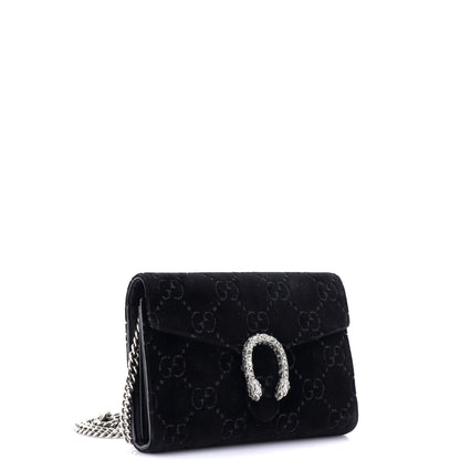 Gucci Dionysus Chain Wallet Gg Velvet Small