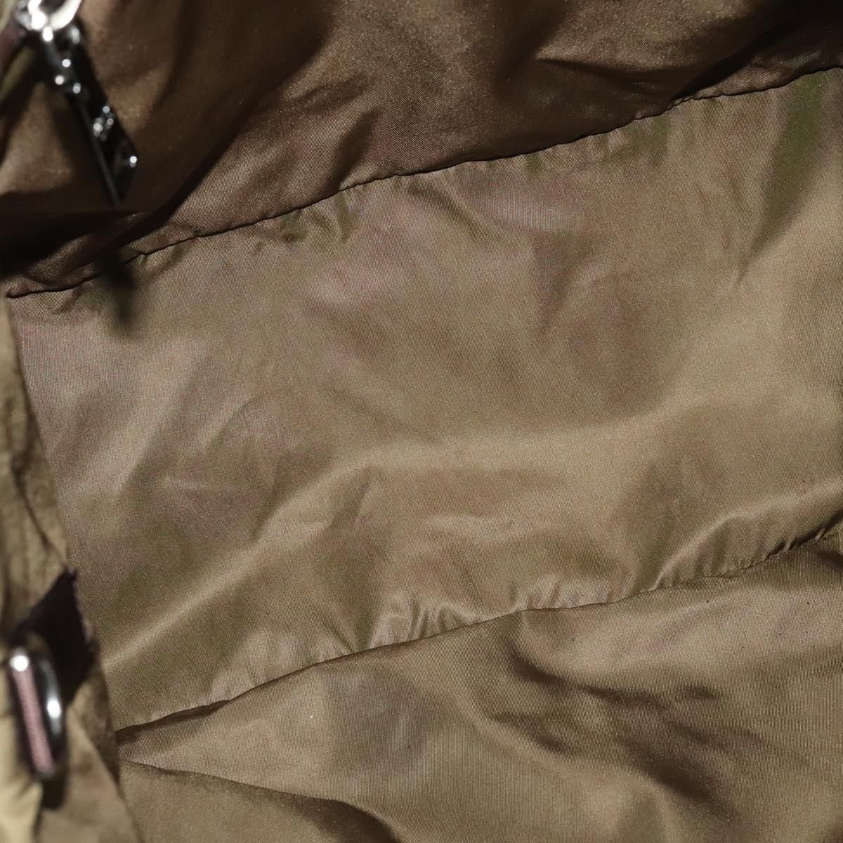 Prada Hand Bag Nylon 2way Khaki Auth