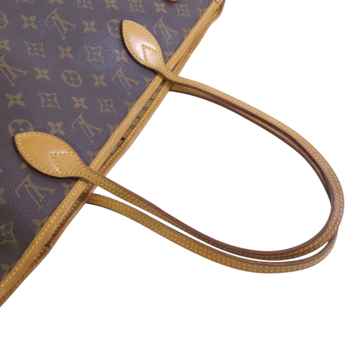 Louis Vuitton Monogram Neverfull Mm Gold Shoulder Bag Brown Shoulder Bag M 40156