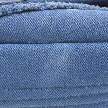 Chanel Coco Shoulder Handbag Blue Chevron Quilted Denim