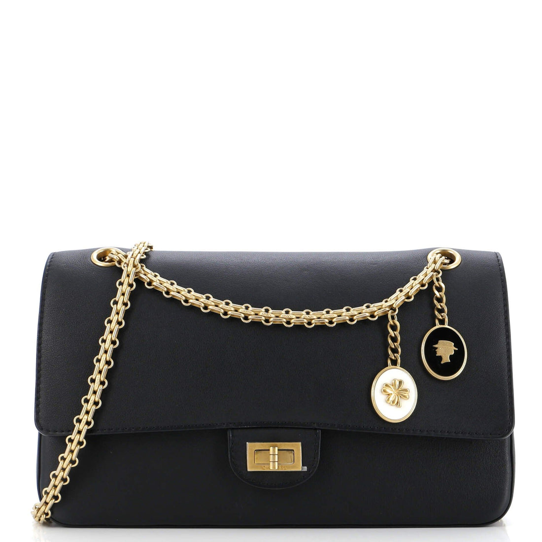 Chanel Nude Medallion Reissue 2.55 Flap Bag Calfskin 226