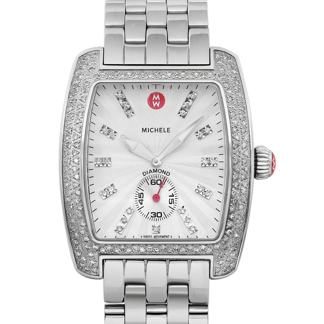 Michele Urban Diamond Silver Dial Quartz Ladies Watch MWW02T000001
