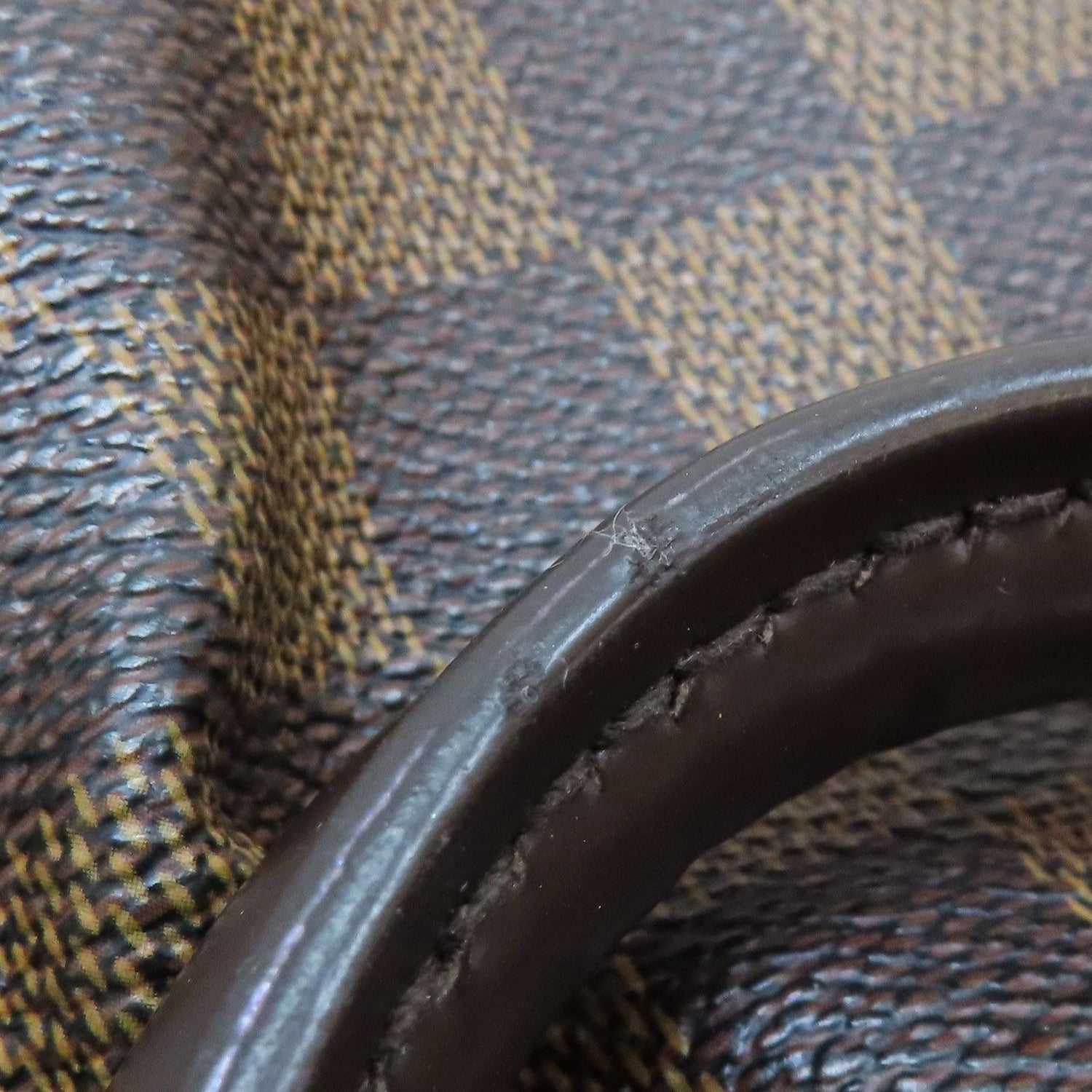 Louis Vuitton Trevi Pm Shoulder Handbag Damier Ebene Brown N 51977