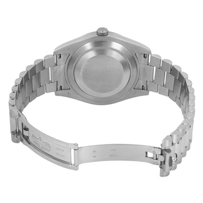 Rolex Day-date II President 18K White Gold Bronze Havana Roman Dial Watch 218239