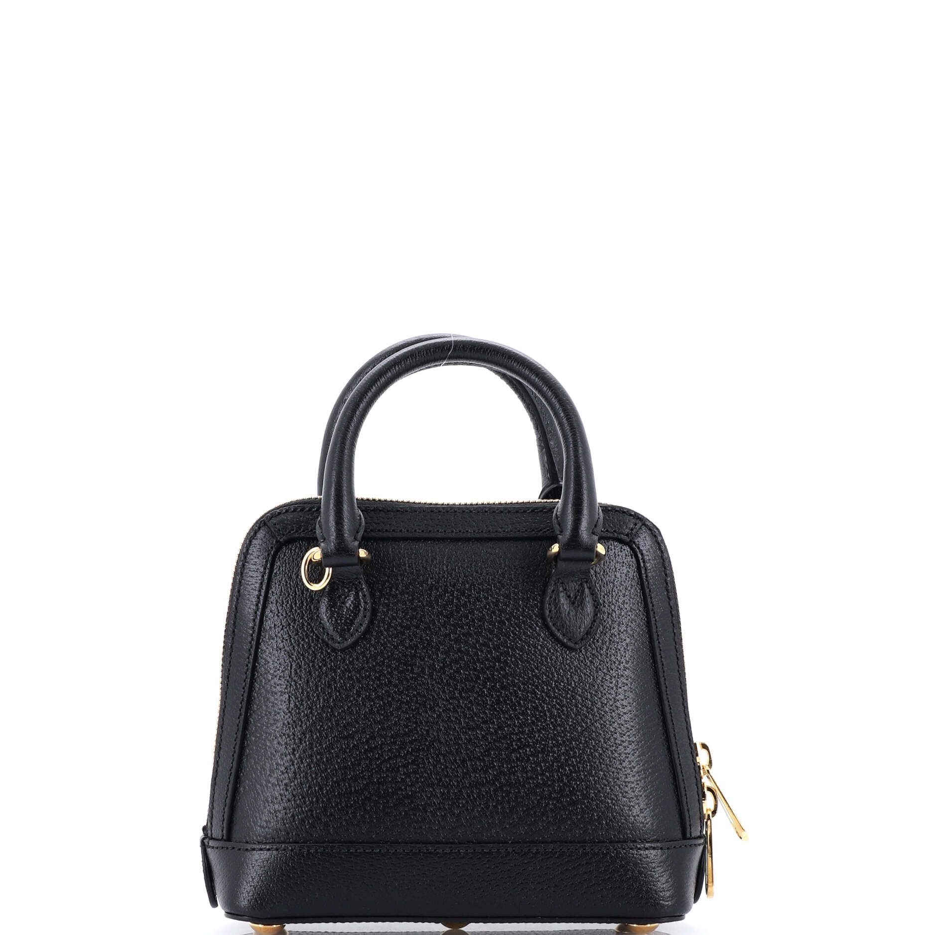 Gucci X Adidas Horsebit 1955 Top Handle Bag Leather With Applique Mini