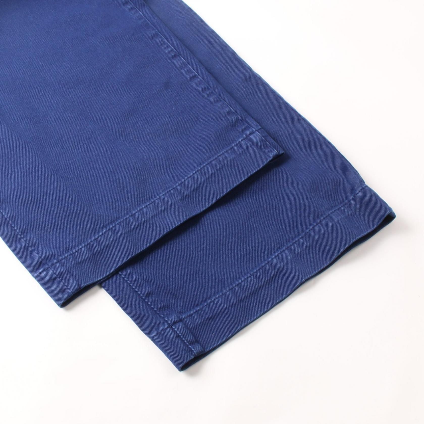 Chanel Navy With Matelasse Ribbon Denim Pants Cotton P 58416v 44378