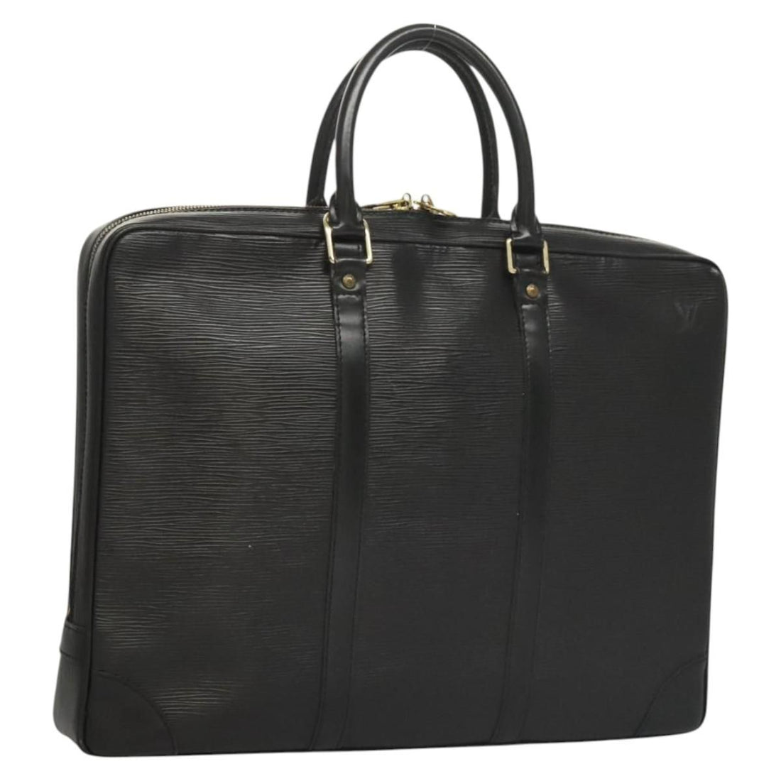 Louis Vuitton Epi Porte Documents Voyage Business Bag Black M 54472 Auth