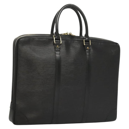 Louis Vuitton Epi Porte Documents Voyage Business Bag Black M 54472 Auth