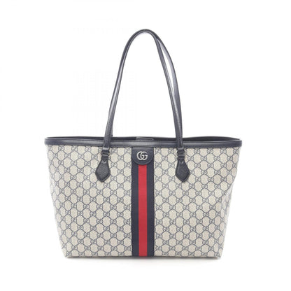 Gucci Medium Tote Gg Supreme Tote Bag Beige Multicolor Pvc Coated Canvas 631685