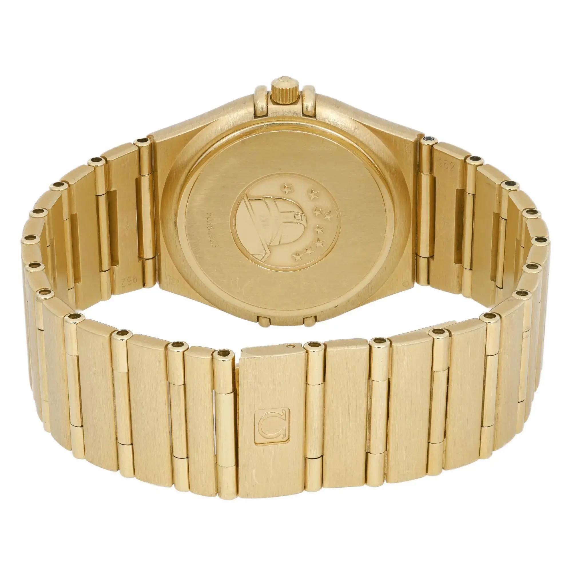 Omega Constellation 18K Yellow Gold Champagne Dial Unisex Watch 1112.10.00